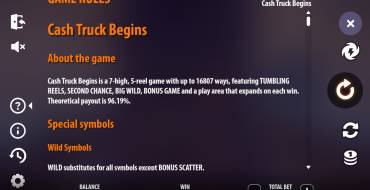 Cash Truck Begins: Rules