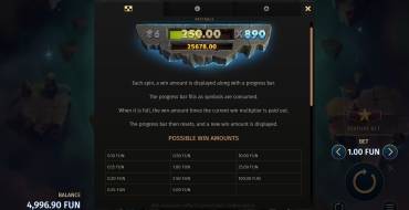 Chomplings: Payout table