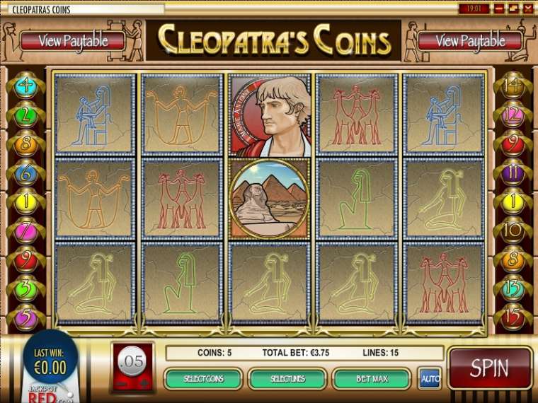 Play Cleopatra's Coins pokie NZ