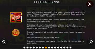 Cops 'n' Robbers Big Money: Free spins and/or respins