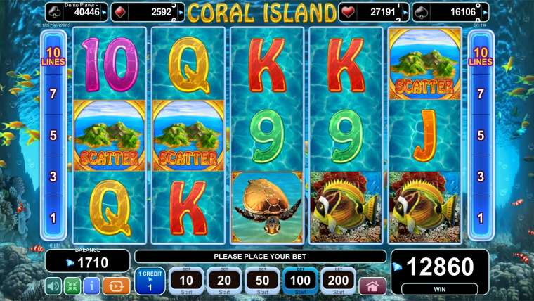 Play Coral Island pokie NZ