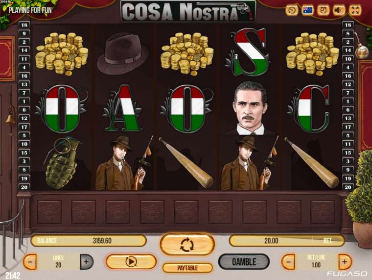 Play Cosa Nostra pokie NZ