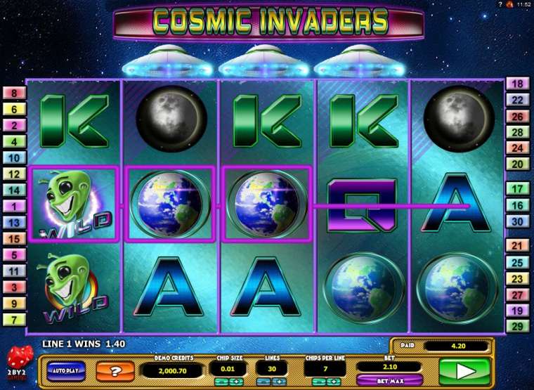 Play Cosmic Invaders pokie NZ
