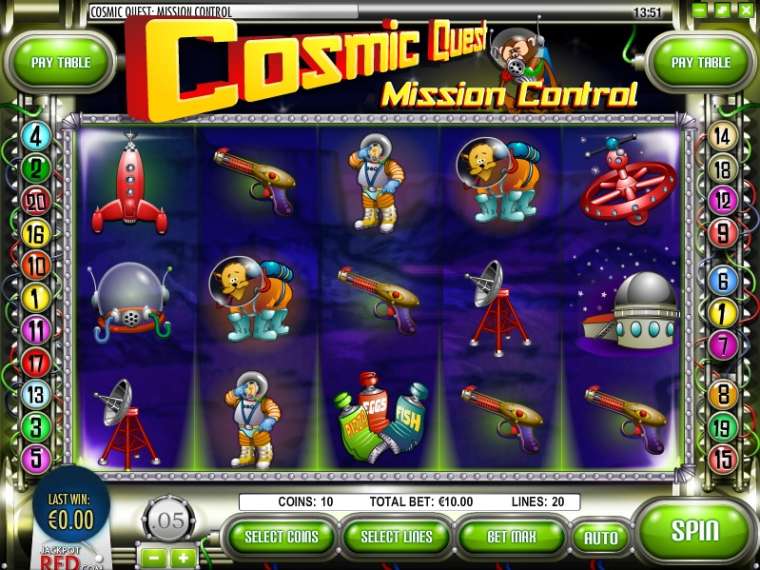 Play Cosmic Quest: Mission Control pokie NZ