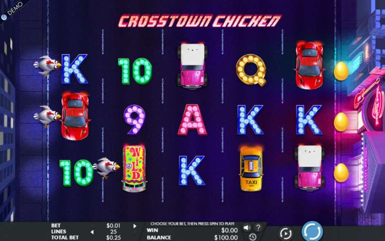 Play Crosstown Chicken pokie NZ