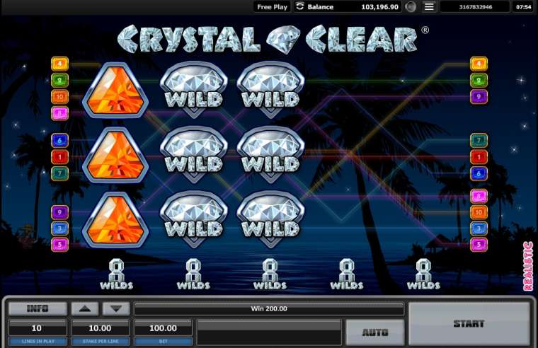 Play Crystal Clear pokie NZ