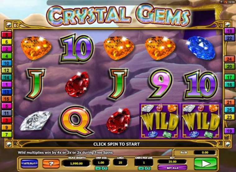 Play Crystal Gems pokie NZ
