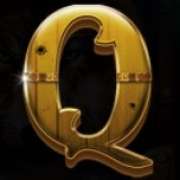 Q symbol in Book Of Rampage pokie