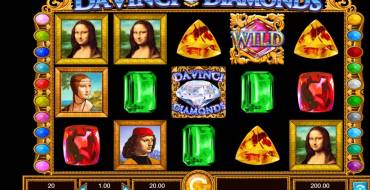 Da Vinci Diamonds: Slot machine