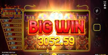 Devil's Diamond Rush: Winnings