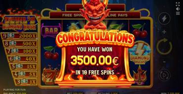 Devil's Diamond Rush: Free-spins