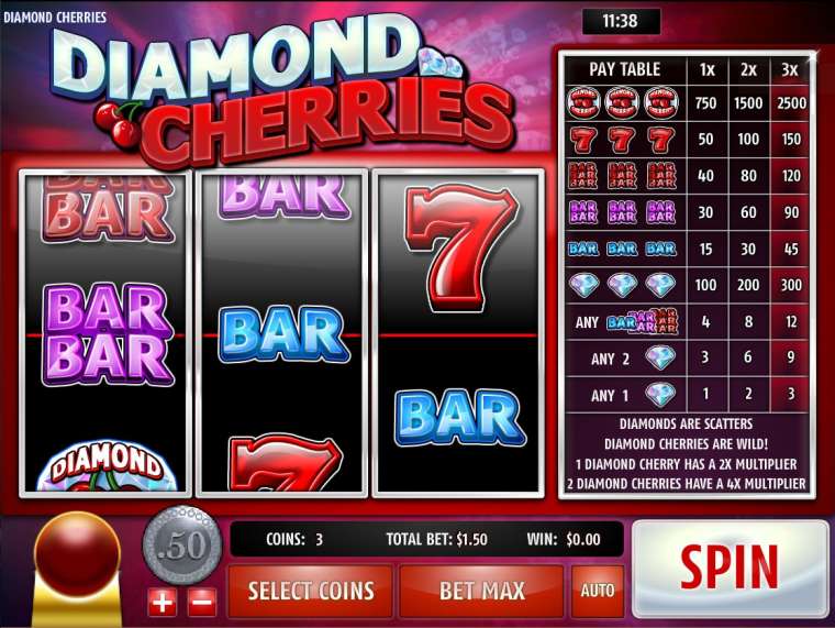 Play Diamond Cherries pokie NZ