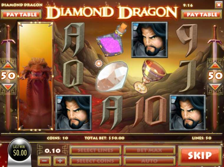 Play Diamond Dragon pokie NZ