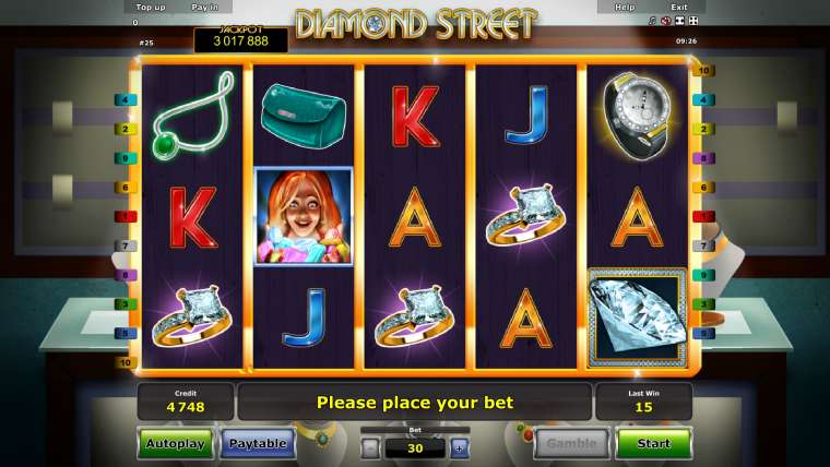 Play Diamond Street pokie NZ