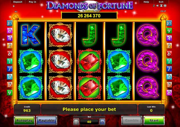 Play Diamonds of Fortune pokie NZ