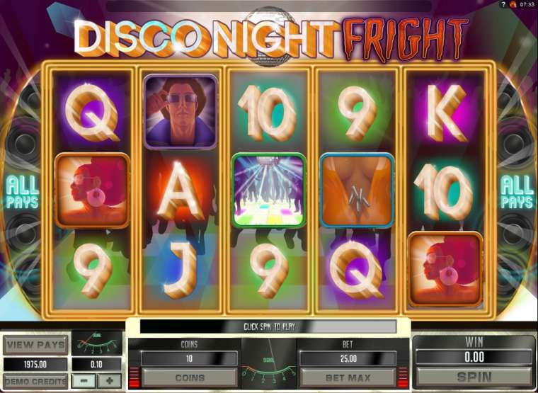 Play Disco Night Fright pokie NZ