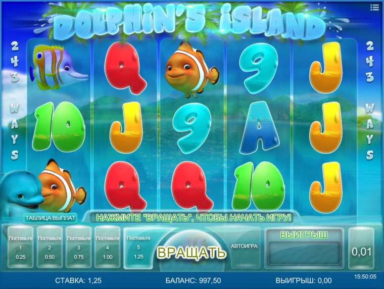 Play Dolphin’s Island pokie NZ