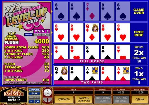 Double Joker Level-Up Poker online