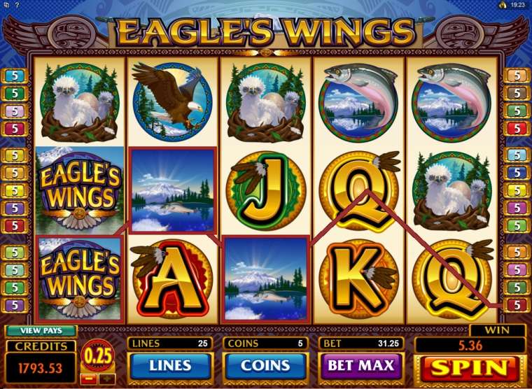 Play Eagle’s Wings pokie NZ