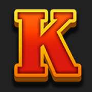 K symbol in Foxy Wild Heart pokie