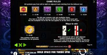 Elemental Gems Megaways: Payout table