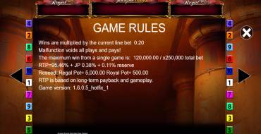 Eye of Horus Jackpot King: Rules