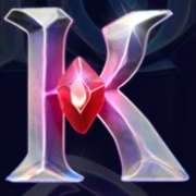 K symbol in Book of Dragons pokie