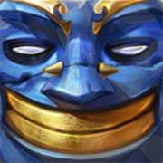 Blue mask symbol in Pacific Gold pokie