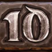10 symbol in Dragons Clusterbuster pokie