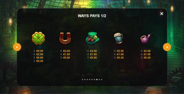 Finnegan's Formula: Payout table