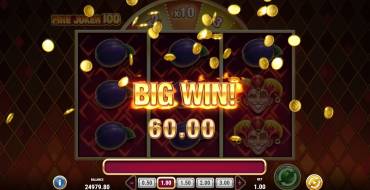 Fire Joker 100: Winnings