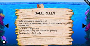 Fishin` Frenzy Prize Lines: Rules