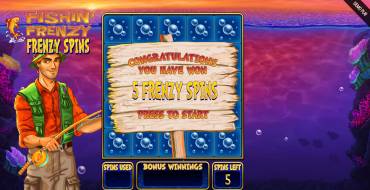 Fishin` Frenzy Prize Lines: Free spins and/or respins