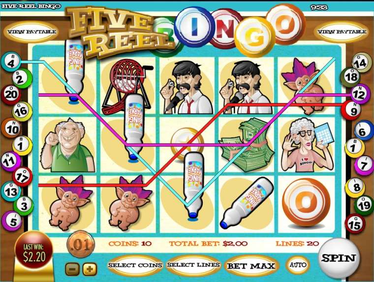 Play Five Reel Bingo pokie NZ