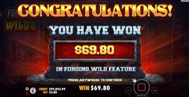 Forging Wilds: Winnings