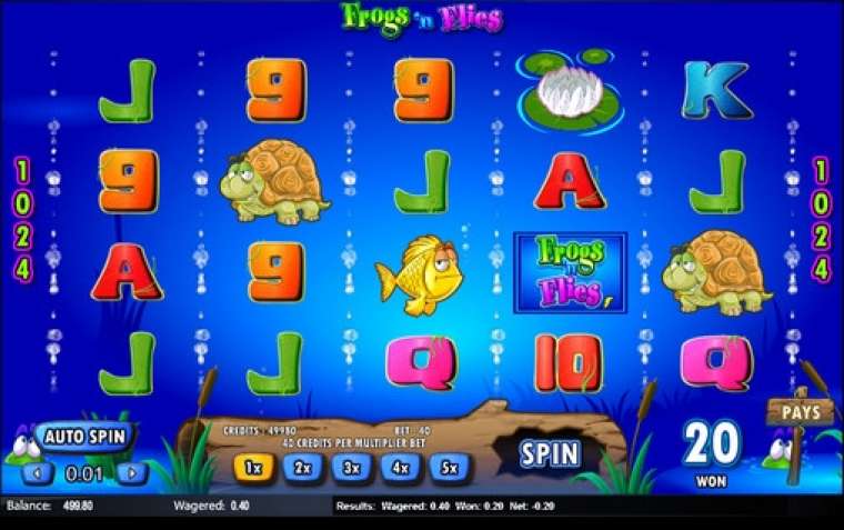 Play Frogs N’ Flies pokie NZ