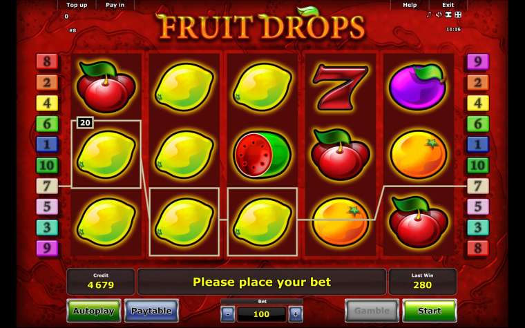 Play Fruit Drops pokie NZ