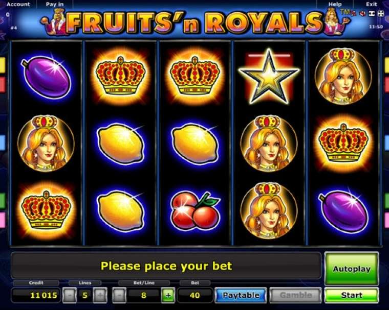 Play Fruits and Royals pokie NZ
