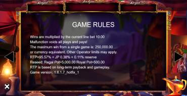 Genie Jackpots Wishmaker Jackpot King: Rules