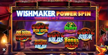 Genie Jackpots Wishmaker Jackpot King: Unique features