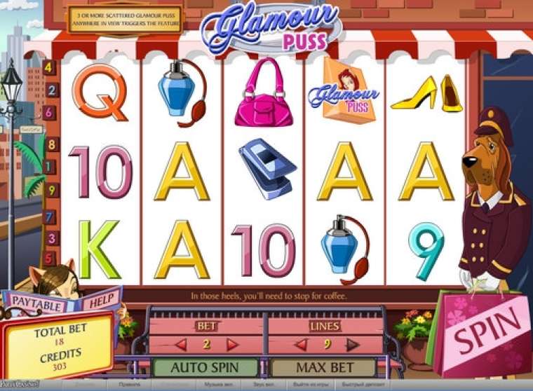 Play Glamour Puss pokie NZ