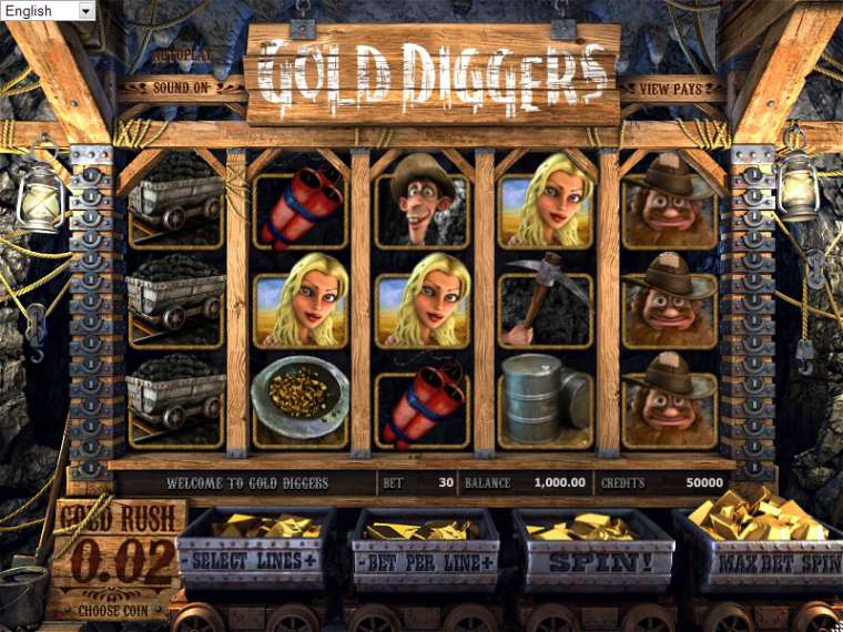 Play Gold Diggers pokie NZ