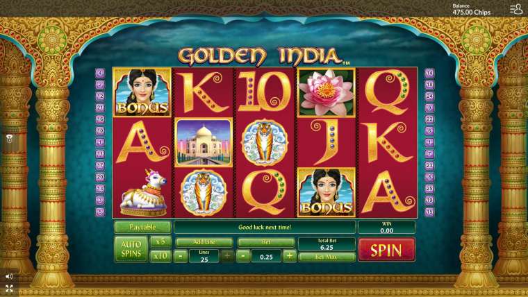 Play Golden India pokie NZ