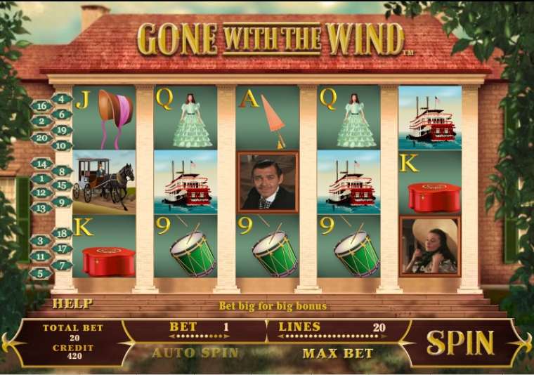 Play Gone with the Wind pokie NZ