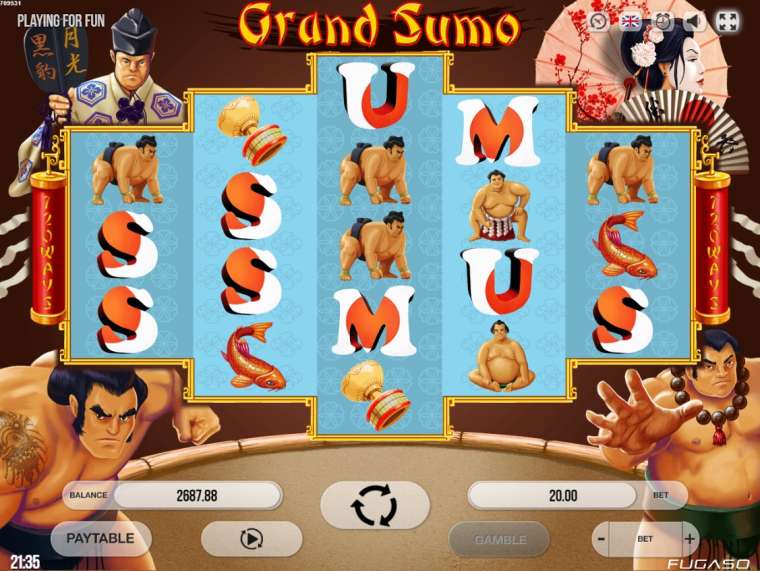 Play Grand Sumo pokie NZ