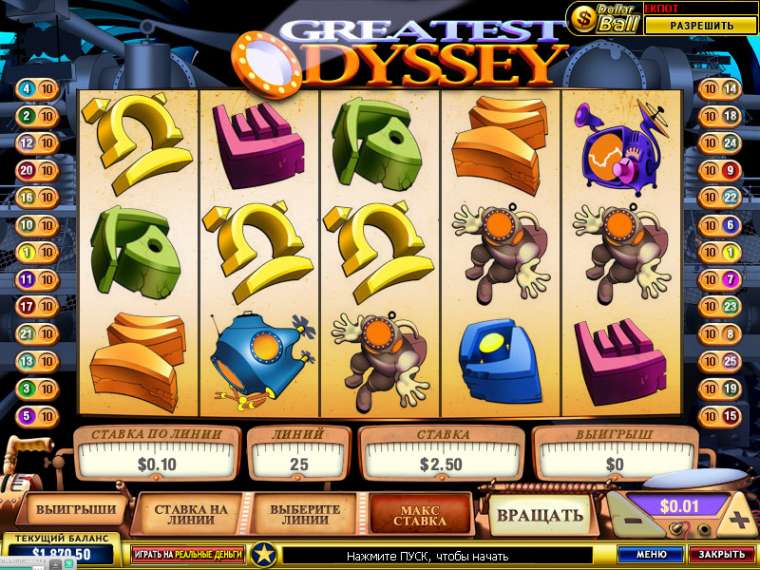 Play Greatest Odyssey pokie NZ