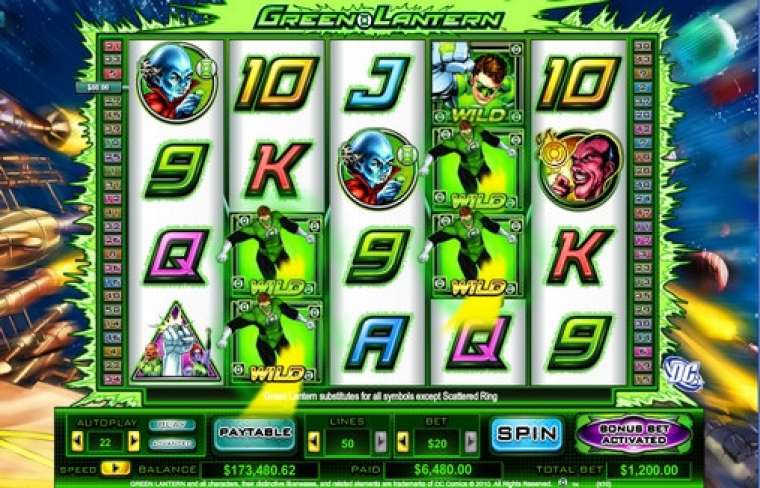Play Green Lantern pokie NZ
