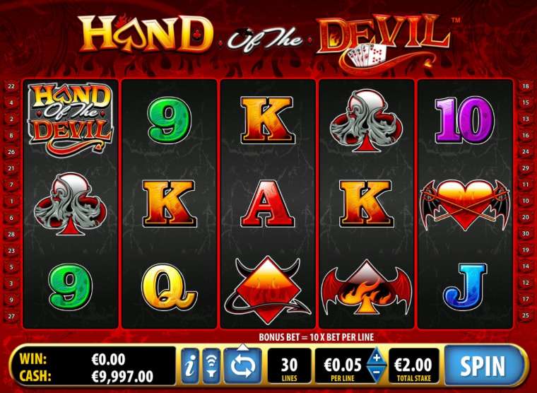 Play Hand of the Devil pokie NZ