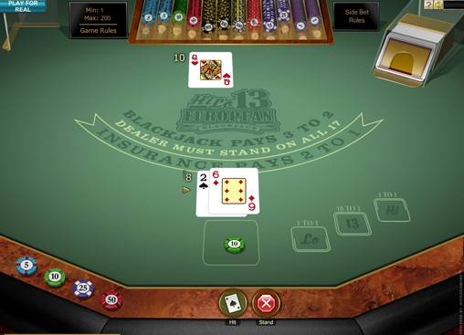 Hi/Lo 13 European Blackjack Gold online