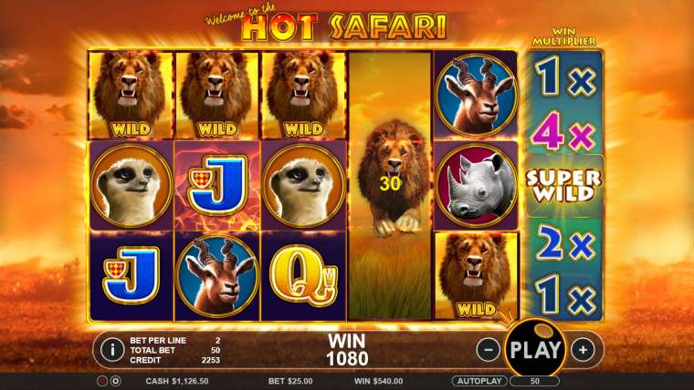 Play Hot Safari pokie NZ